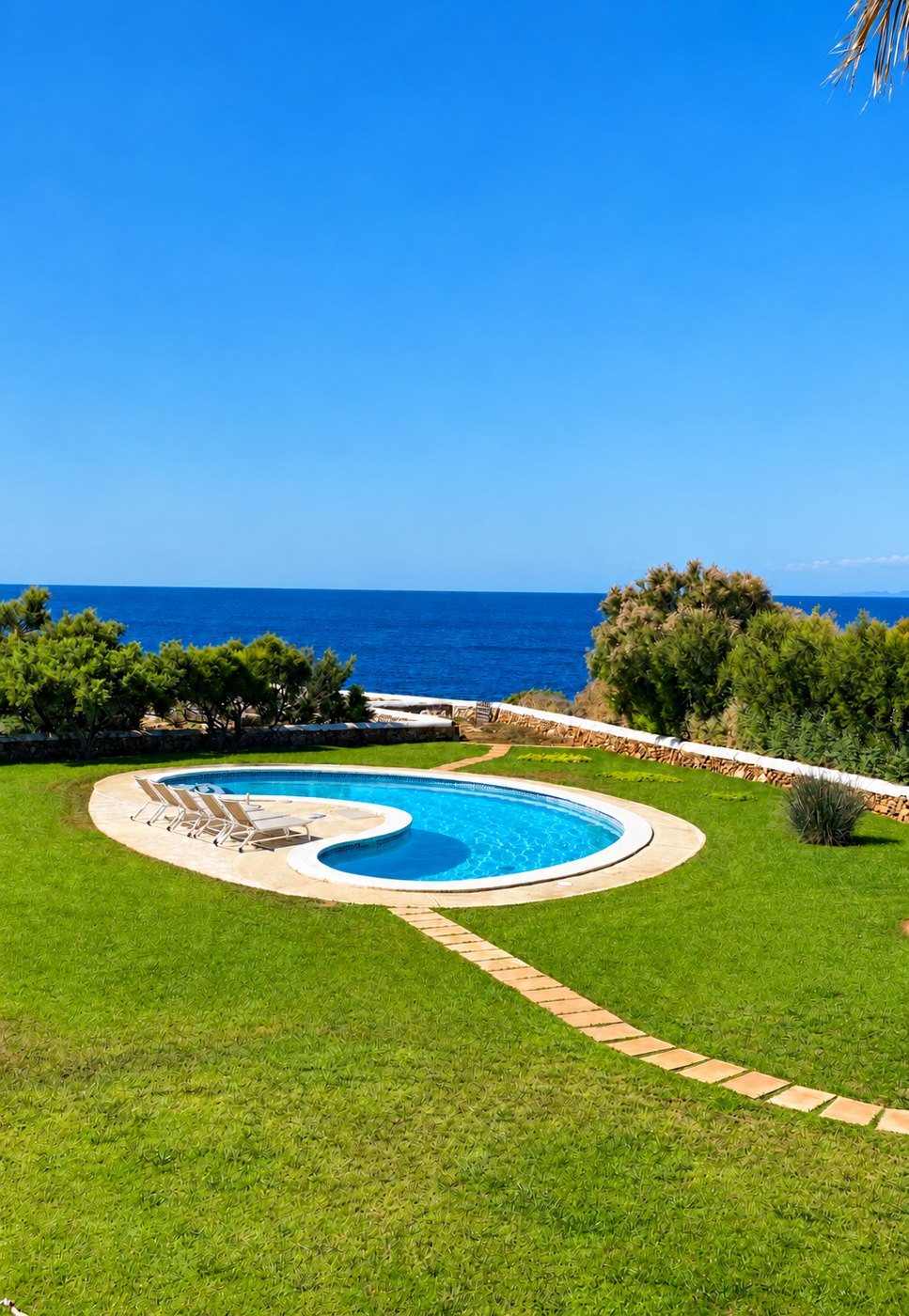Der Pool mit Meerblick